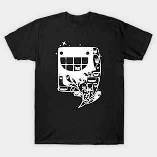 Happy Inside - 1-Bit Oddity - White Version T-Shirt